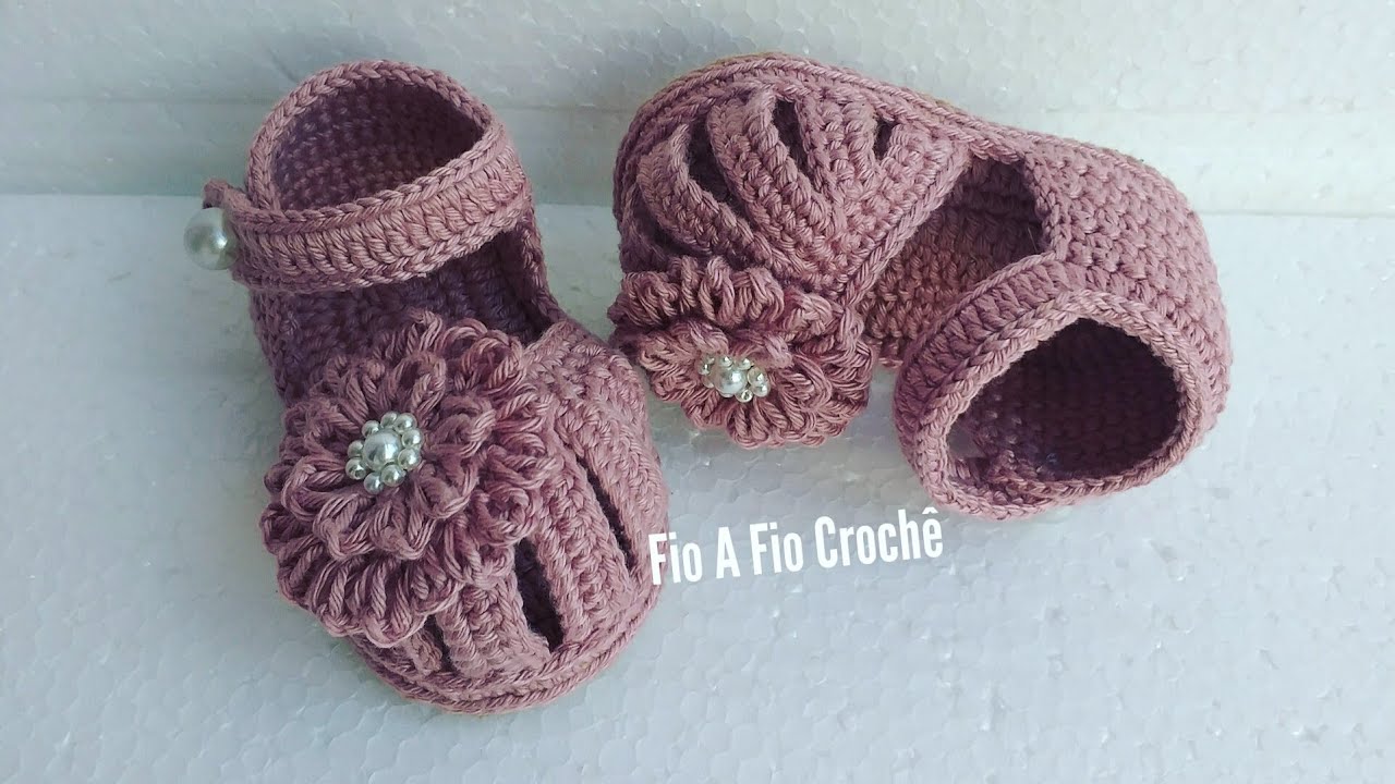 Sandalinha De Croche Para Bebe