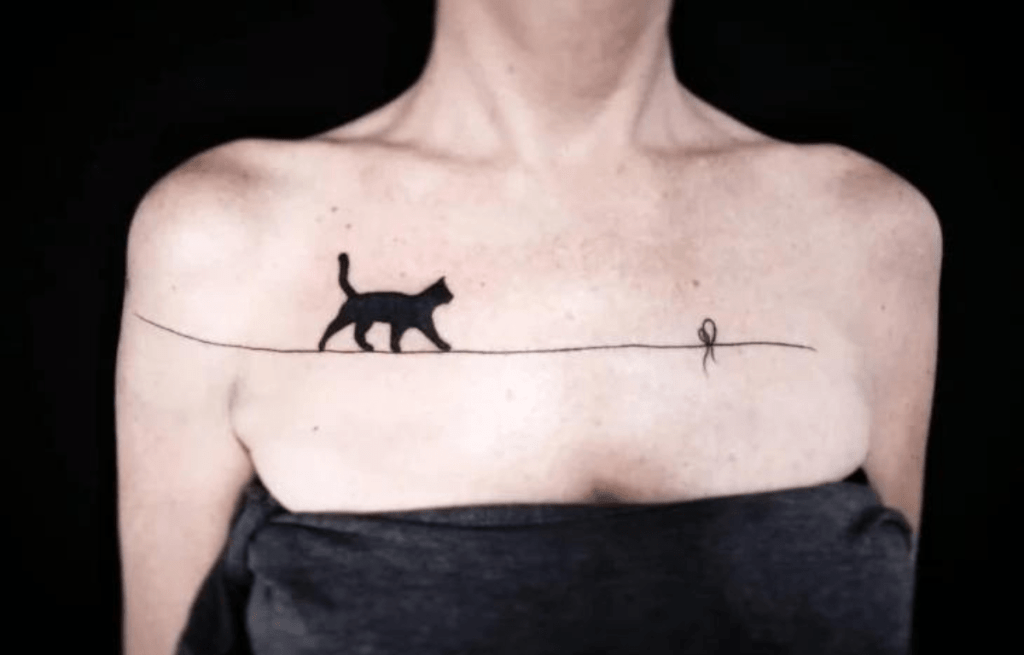 Tatuagem Feminina Gato