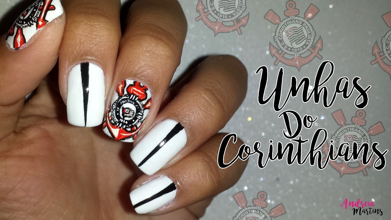 Unha Decorada Corinthians