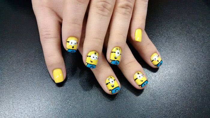 Unha Decorada Minions