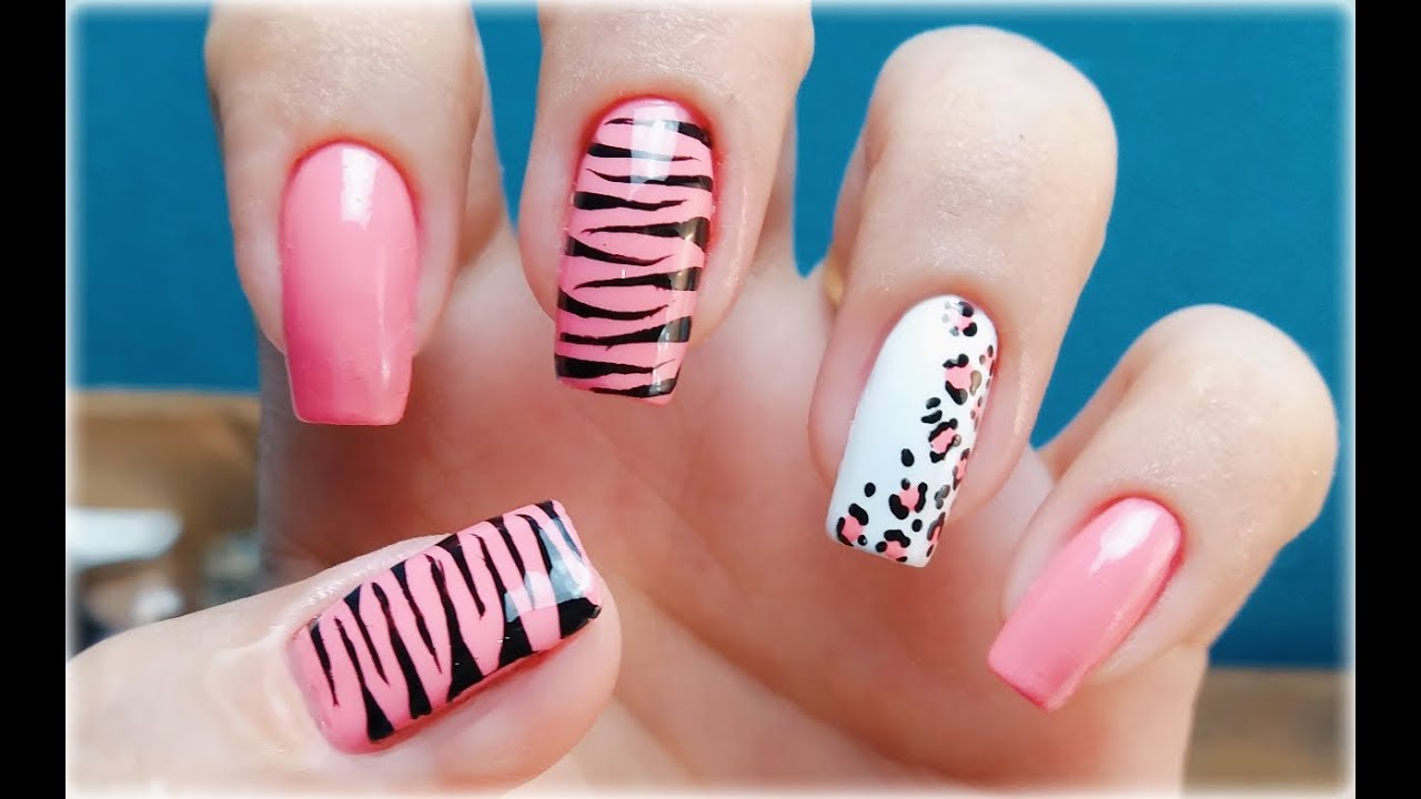 Unhas Decoradas Zebra E Onça