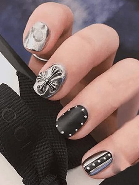 Nail Decorated With Stones