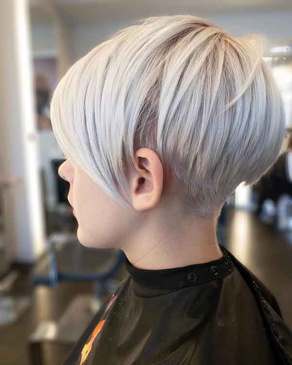 Platinum Short Hair