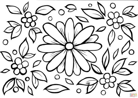 desenho-para-colorir-flores