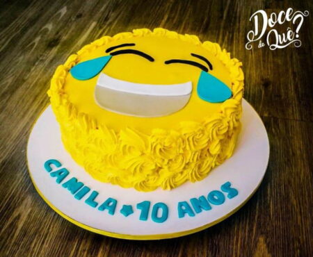 Bolo Decorado Emoji