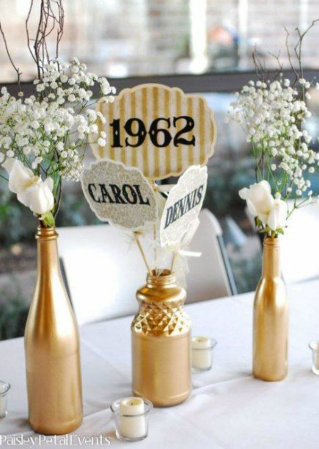 Decoracao Bodas De Ouro