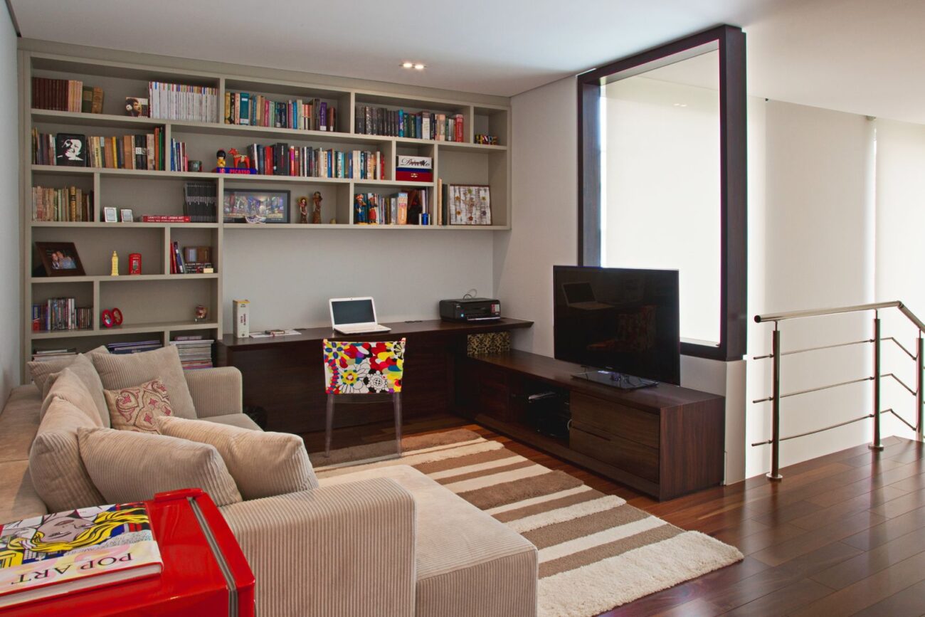 decoracao-com-livros-na-sala