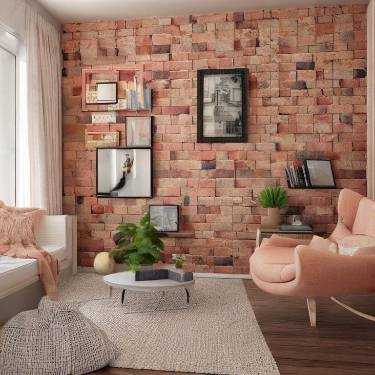 Wall Decoration with Bricks