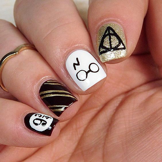 Unha Decorada Harry Potter