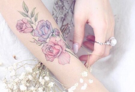 tatuagem-feminina-floral