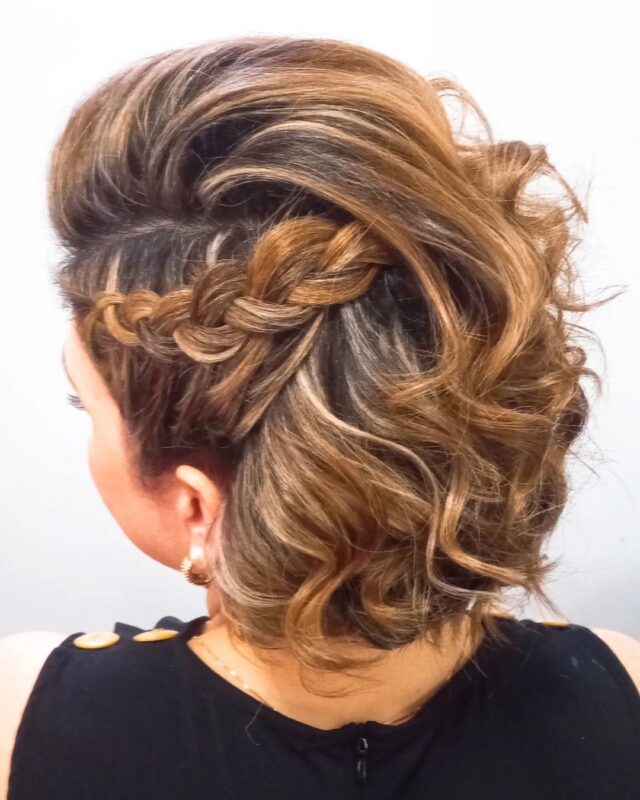 penteado madrinha cabelo curto