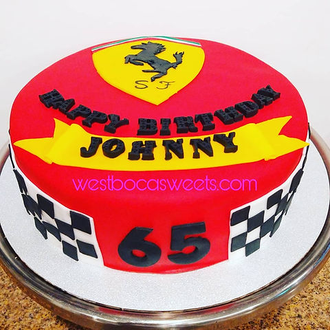 Ferrari Decorated Cake