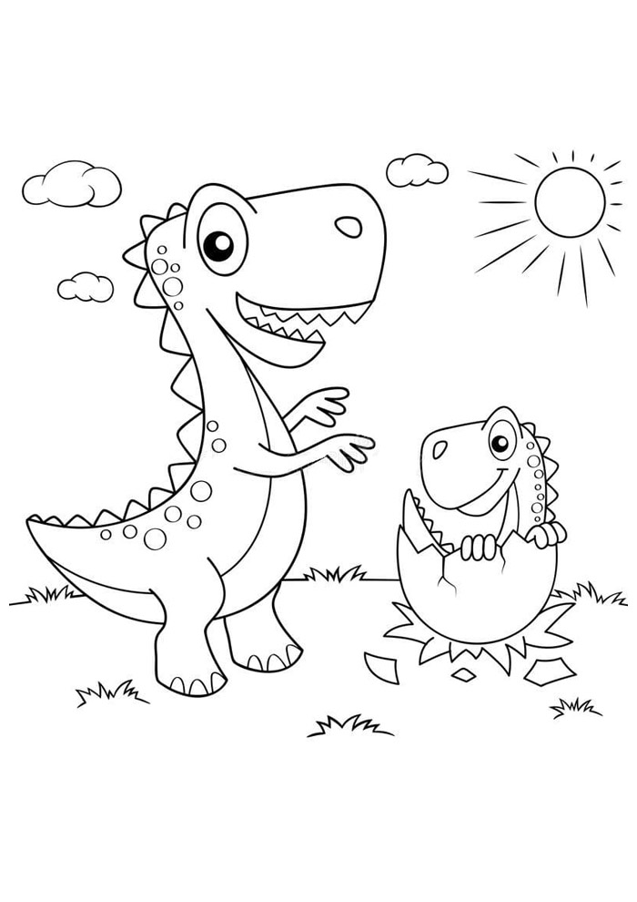 desenho-para-colorir-dinossauro