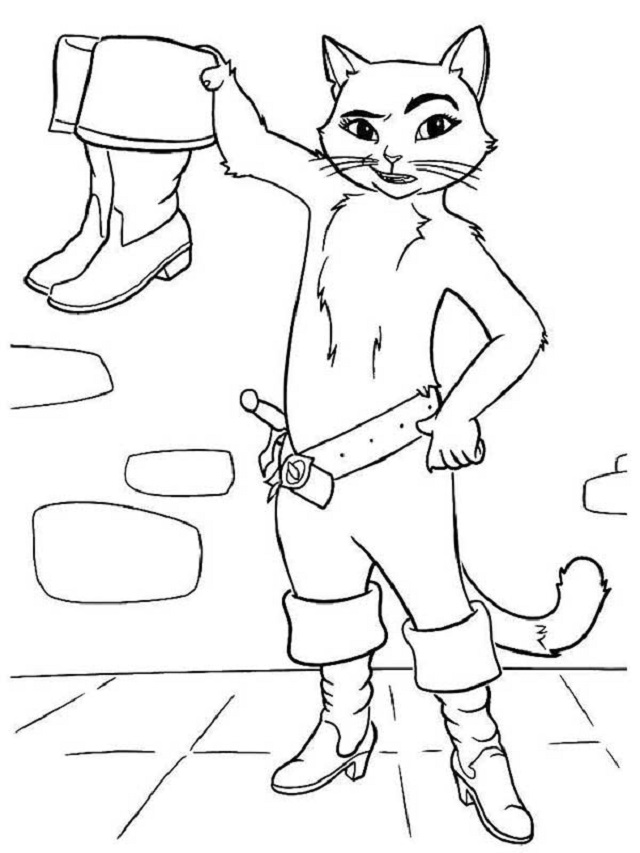 Web Stories40 Desenhos Do Gato De Botas Para Colorir Facil De Baixar