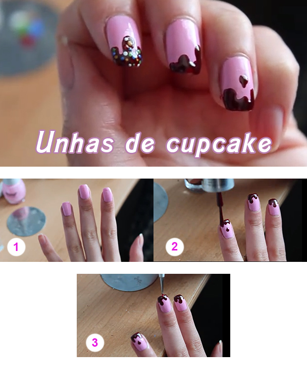 Unha Decorada Cupcake