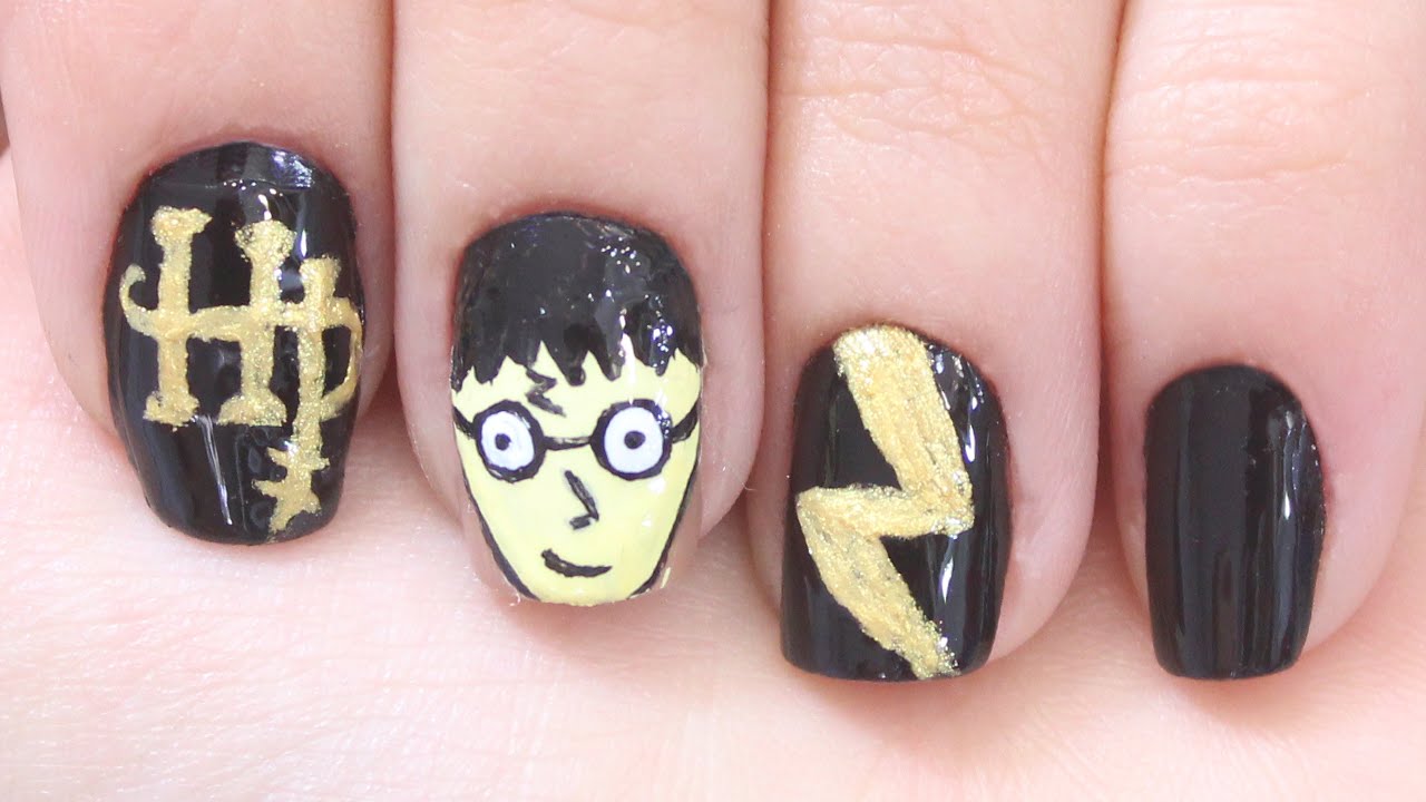 Unha Decorada Harry Potter