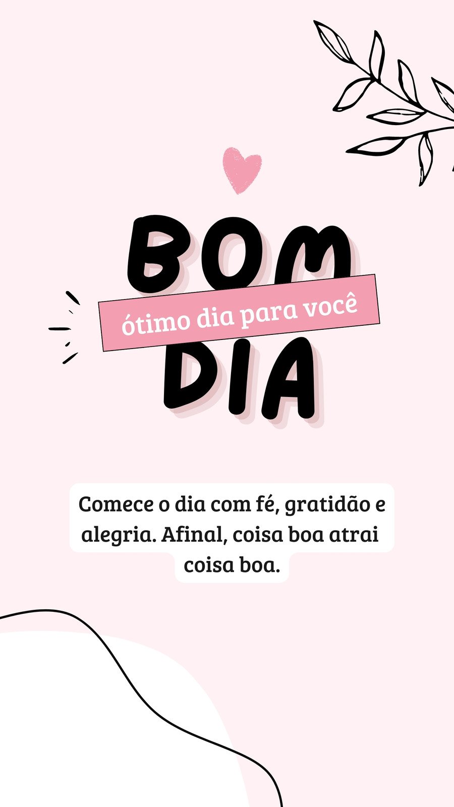 Mensagem de Bom Dia