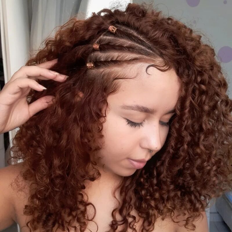 tranças para cabelo cacheado