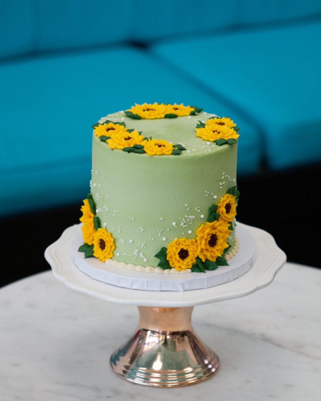 Sunflower Decorated Cake