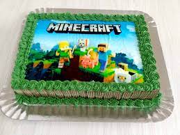 Bolo Decorado Minecraft