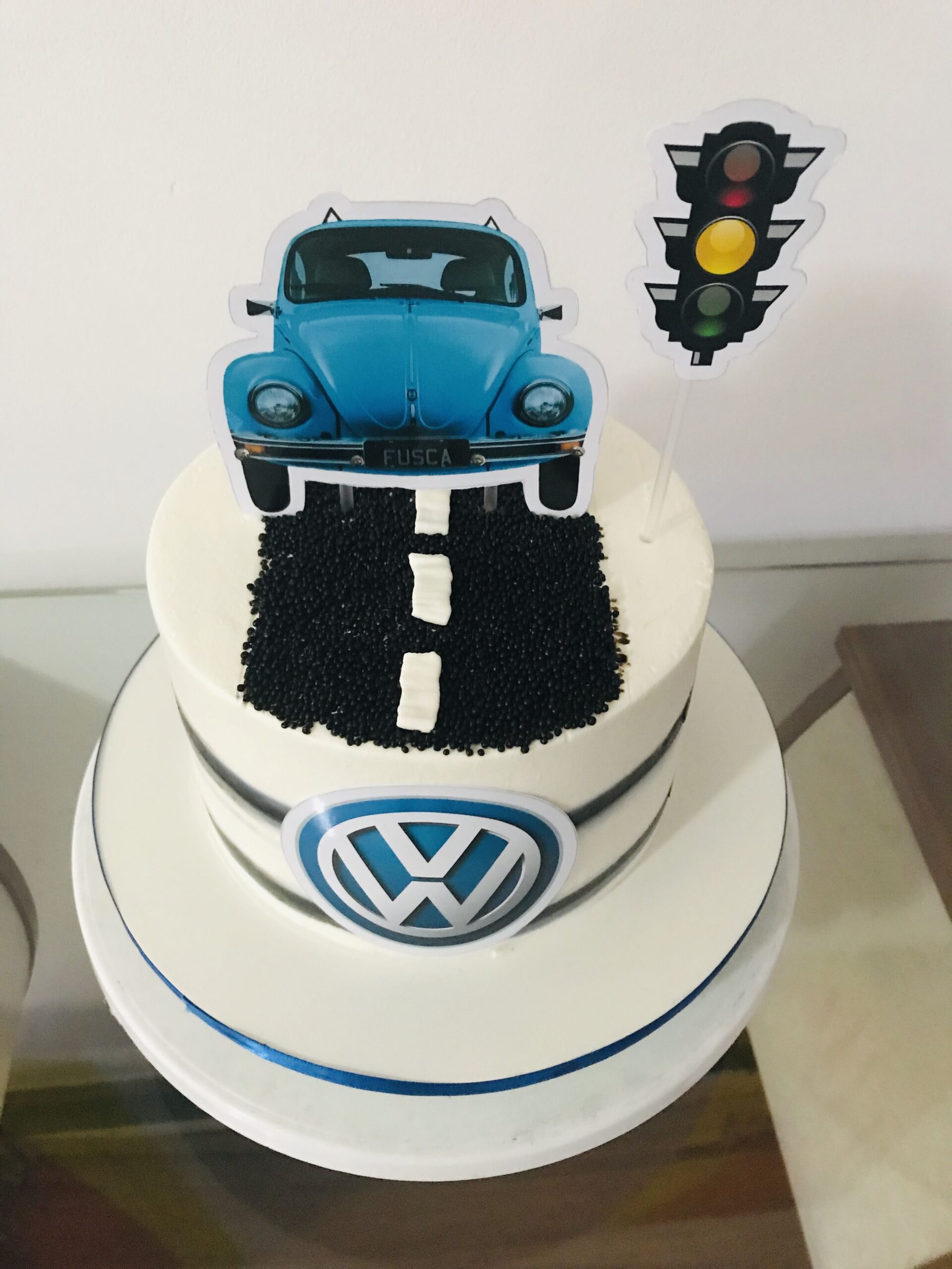 Bolo Decorado Volkswagen kombi fusca