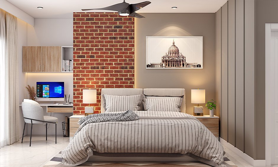 Wall Decoration with Bricks