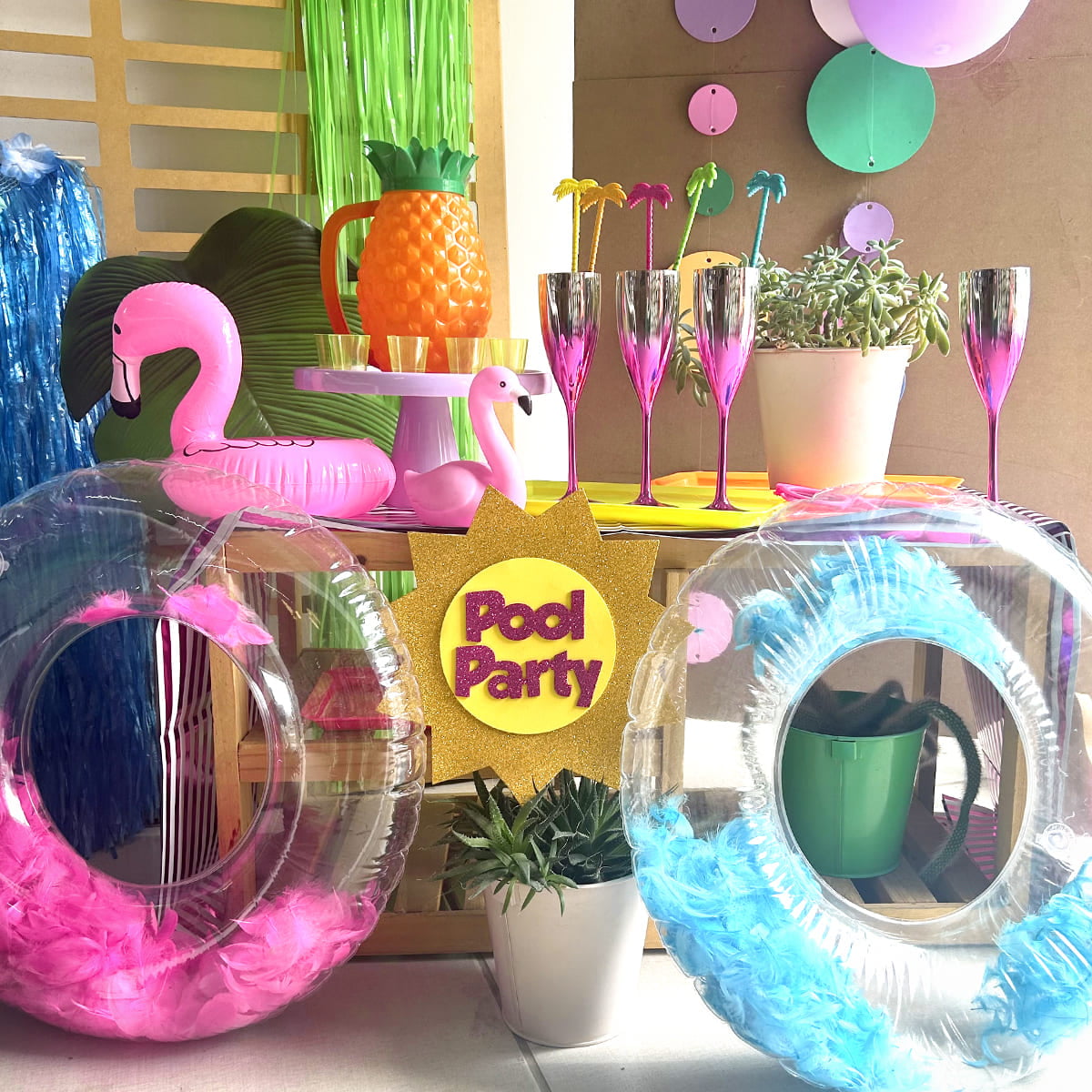 Decoração para Pool Party