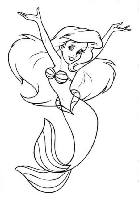 desenho-para-colorir-ariel