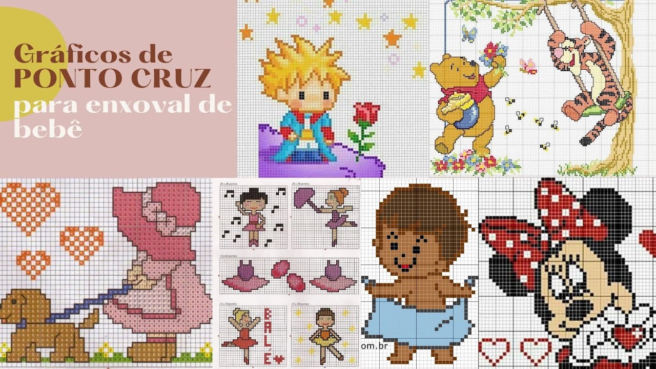 Ponto Cruz Para Bebes Graficos