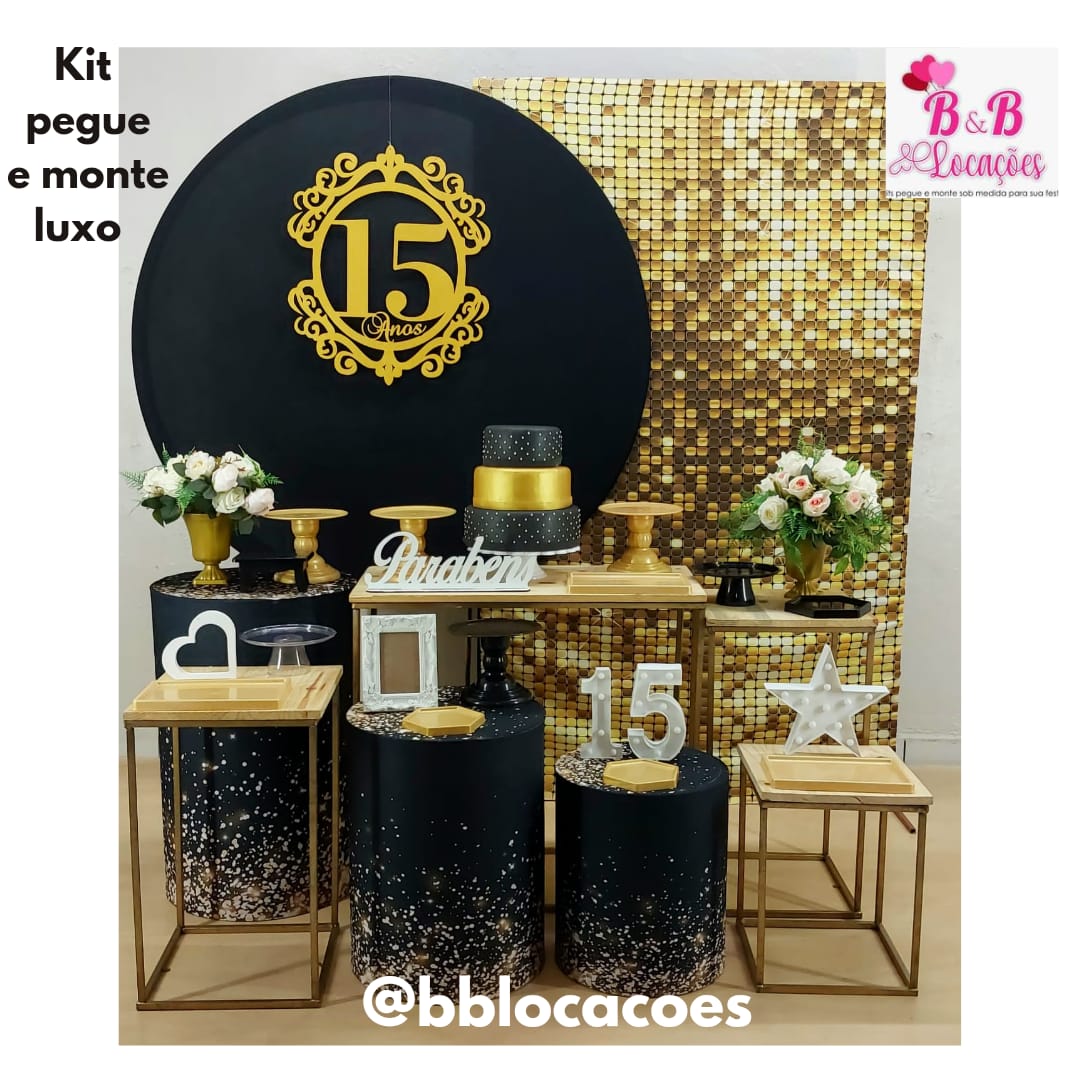 decoracao-de-festa-de-15-anos-dourado