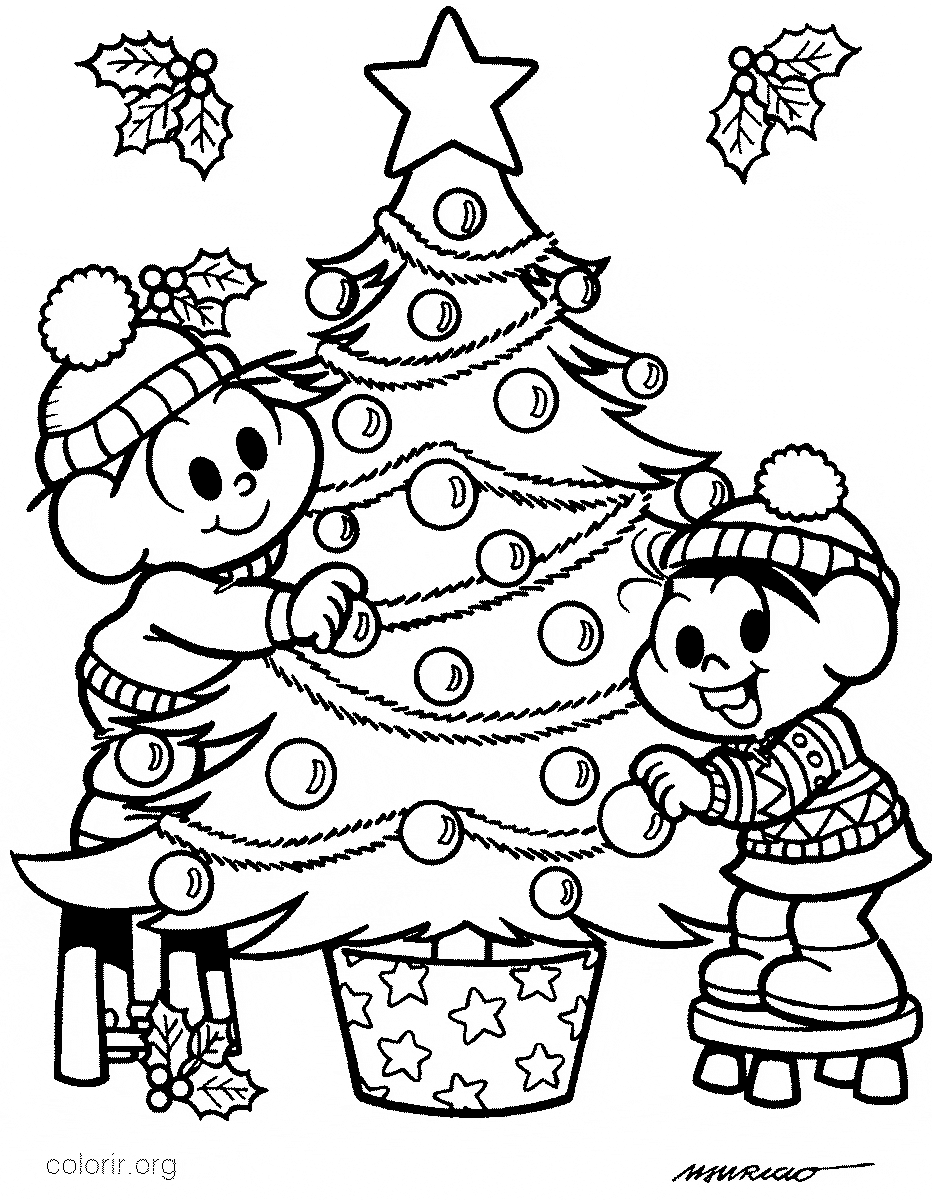 Arvore de Natal para Colorir