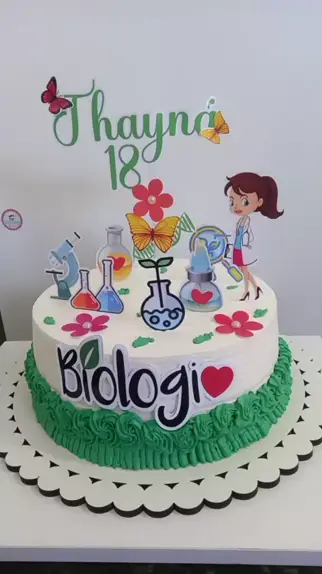 Bolo Decorado Biologia