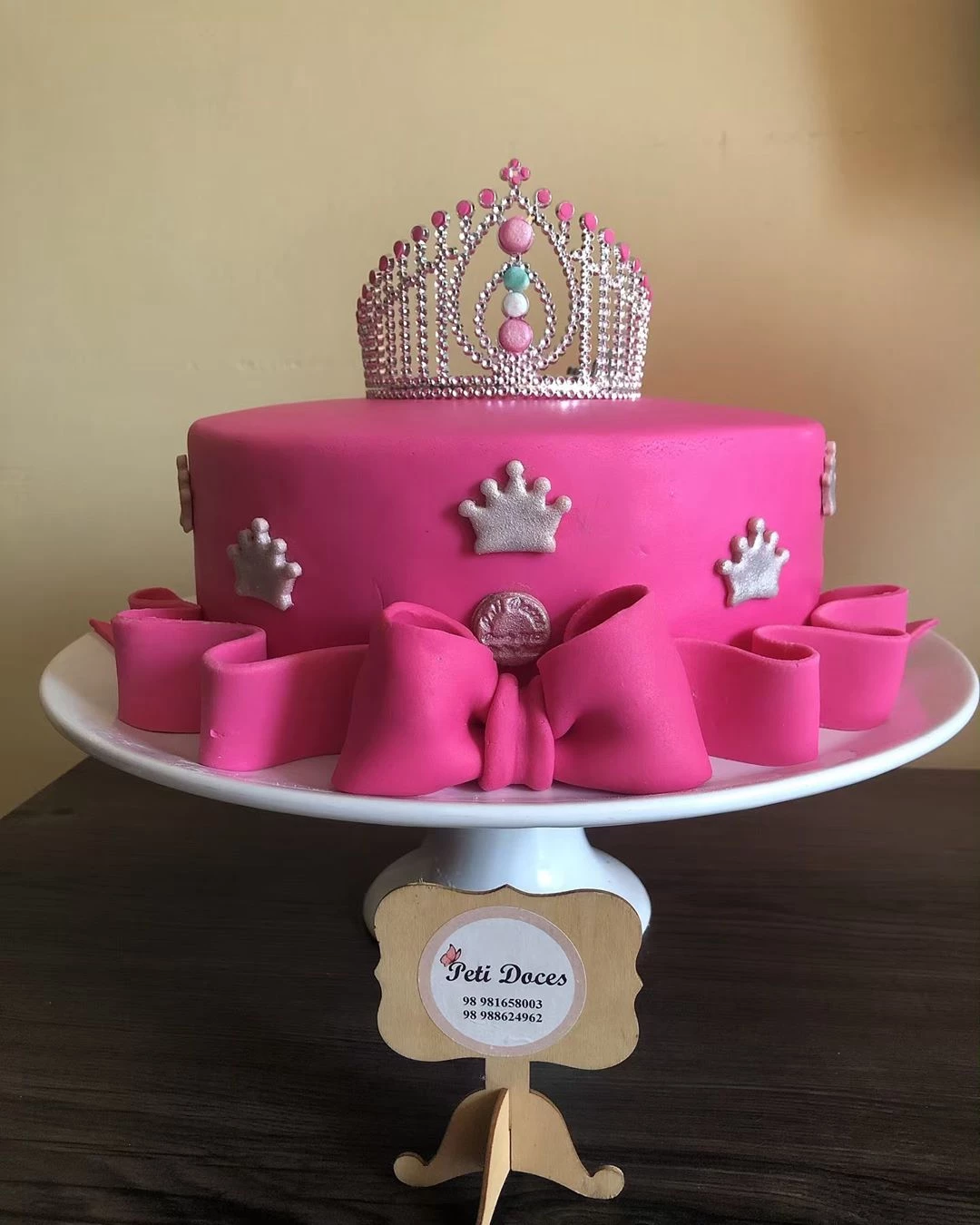 Bolo Decorado Coroa Princesa