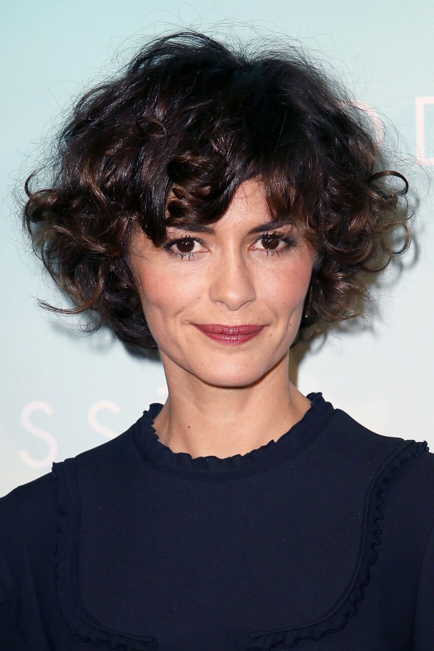 celebrity short curly haircut