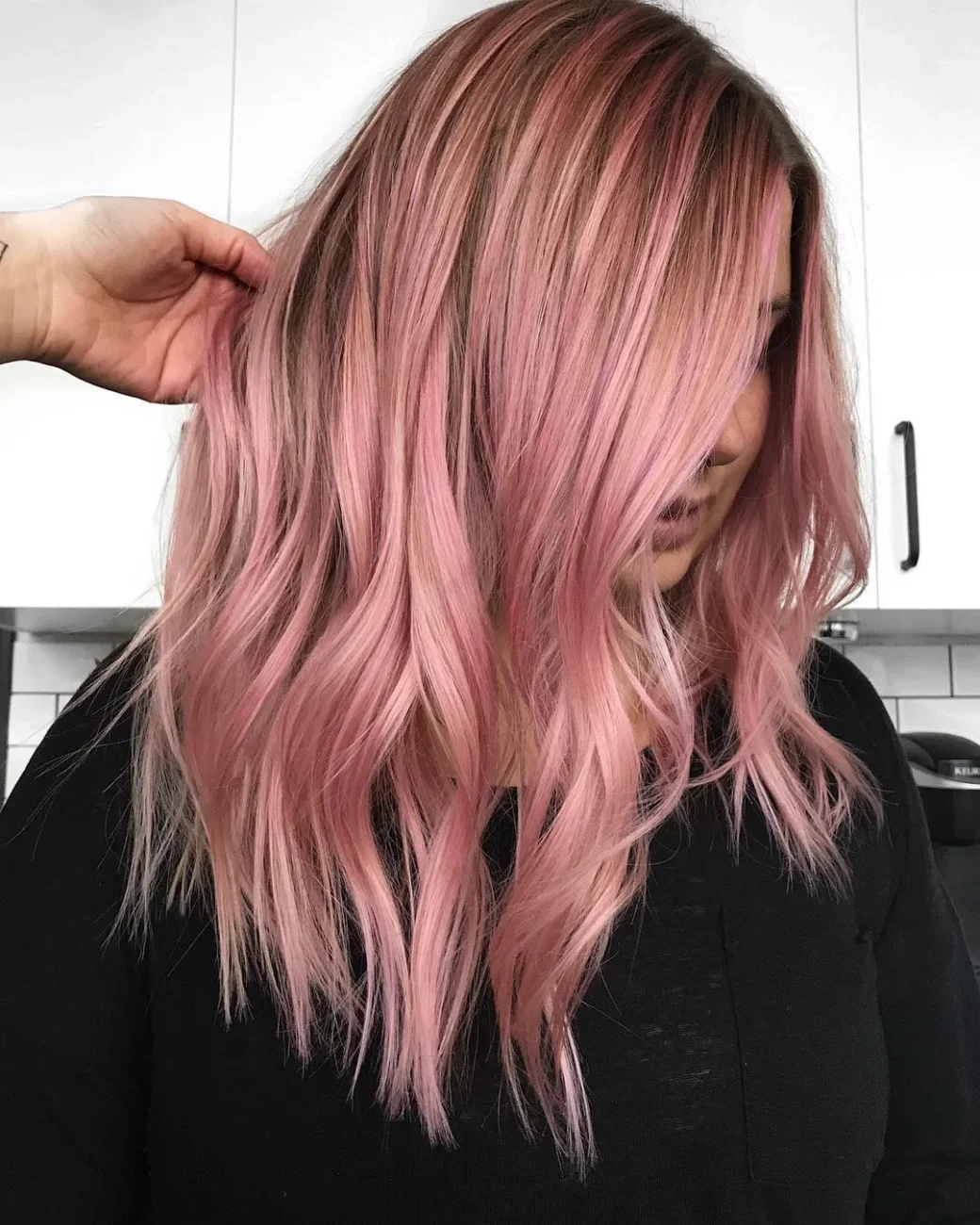 Cabelo Rosa Pastel