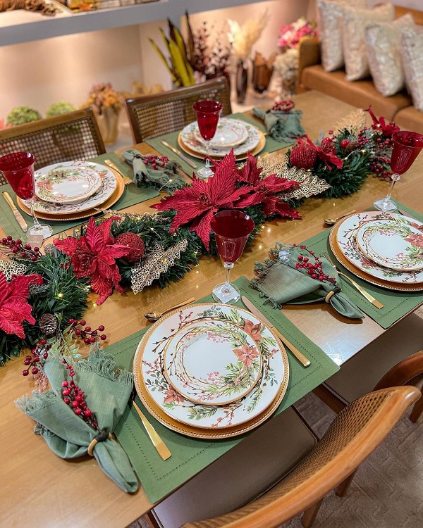 Decoração de Mesa de Natal