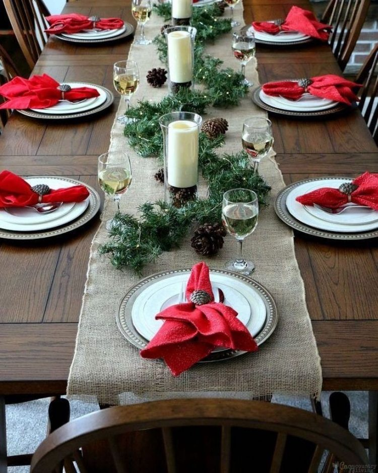 Decoração de Mesa de Natal