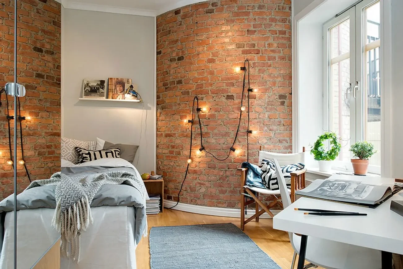 Wall Decoration with Bricks