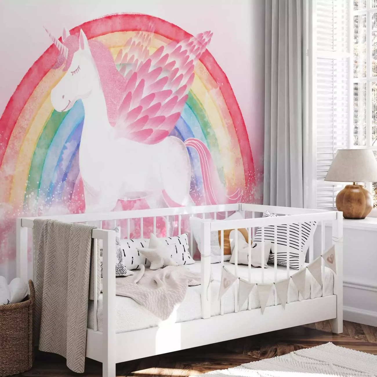 unicorn themed baby room