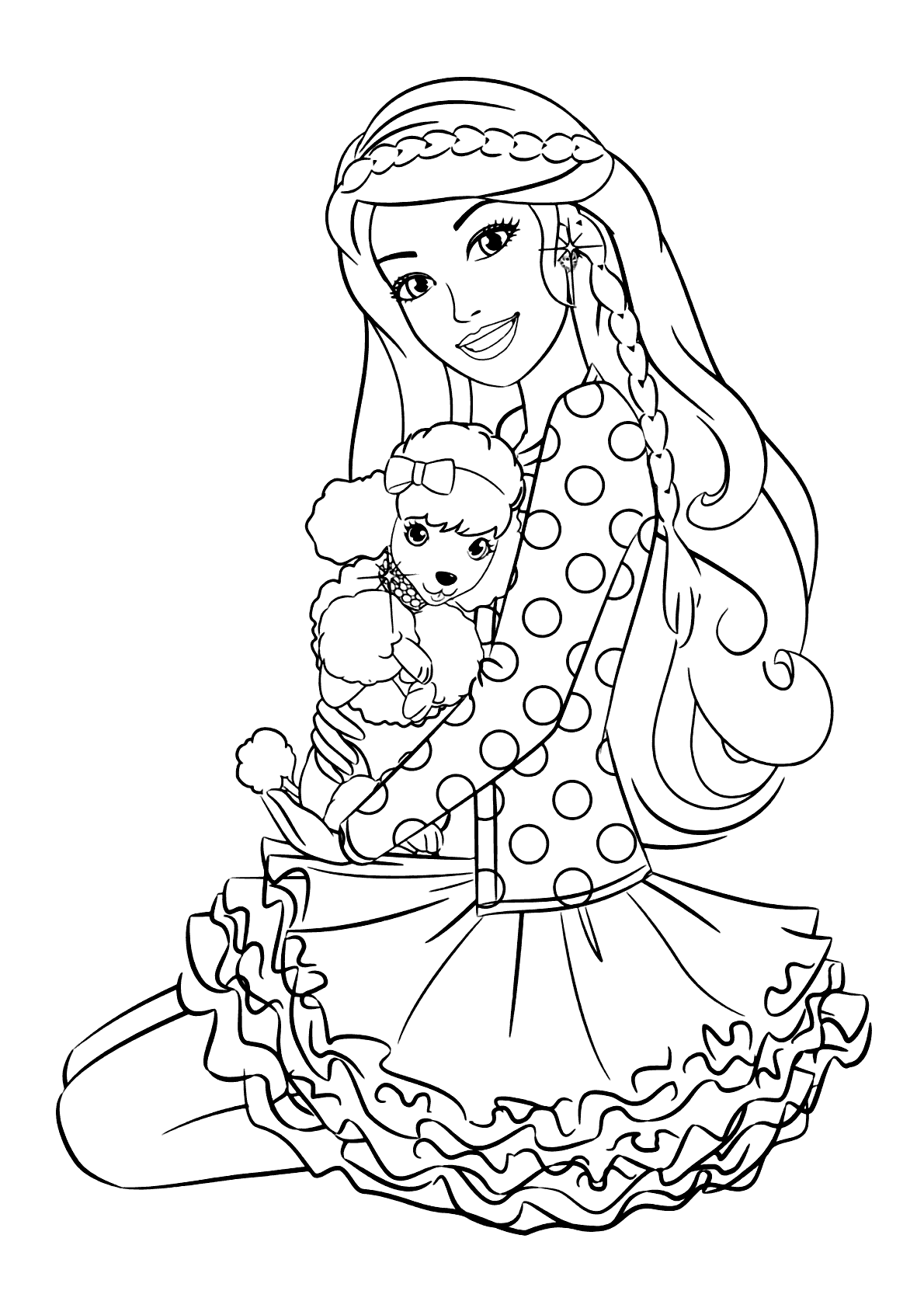 Desenho da Barbie para Colorir