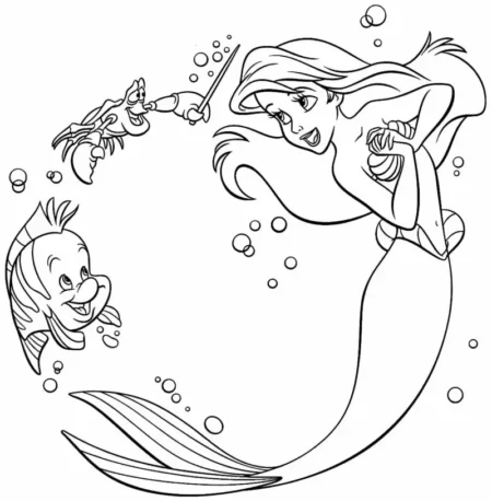 desenho-para-colorir-ariel