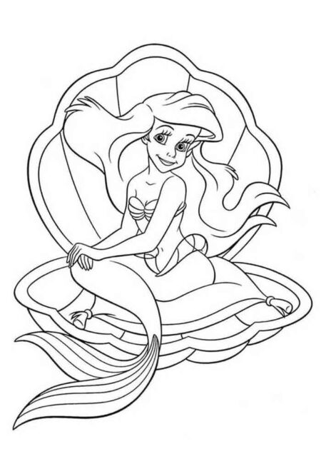 desenho-para-colorir-ariel