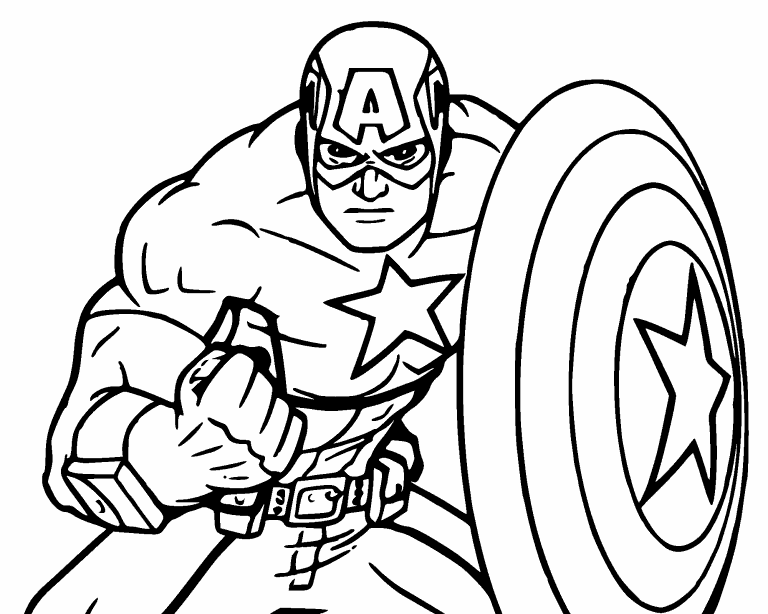 desenho-para-colorir-capitao-america