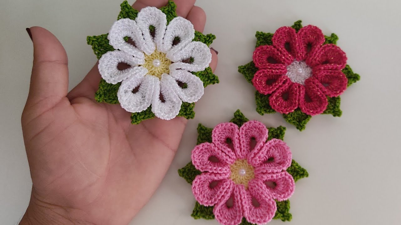 Flores De Croche Para Aplicacao