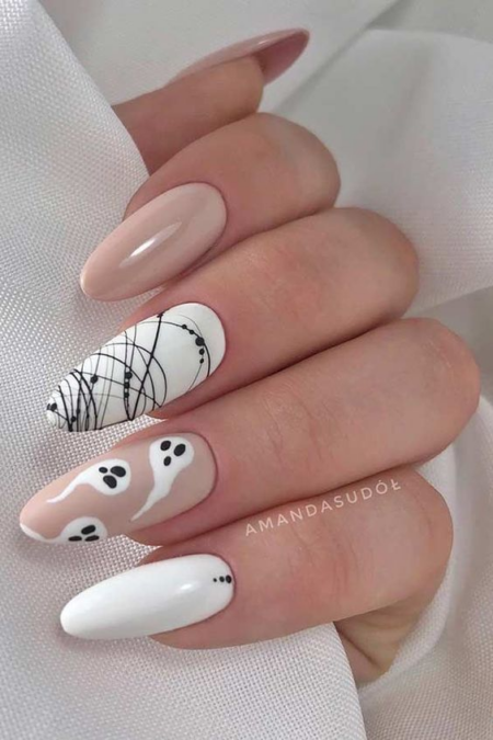 ideias-de-unhas-decoradas-teia-de-aranha