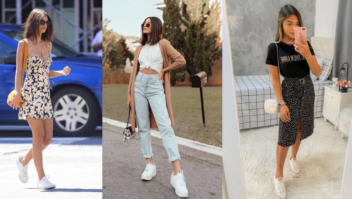 look com tenis branco feminino