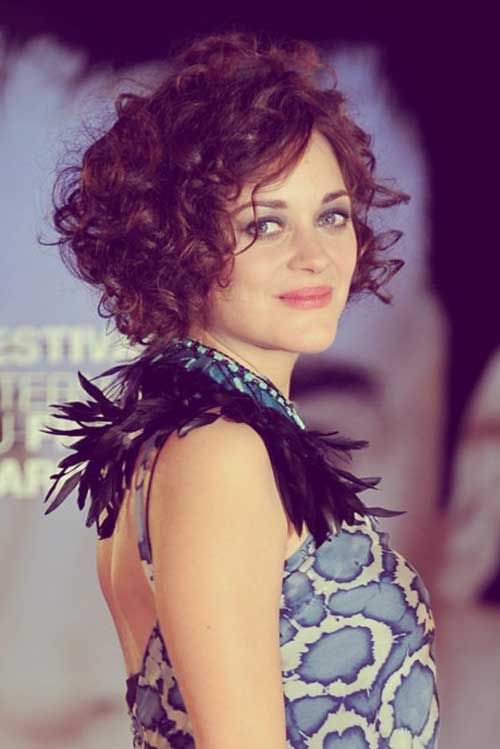 Short Curly Haircut Celebrities Actress