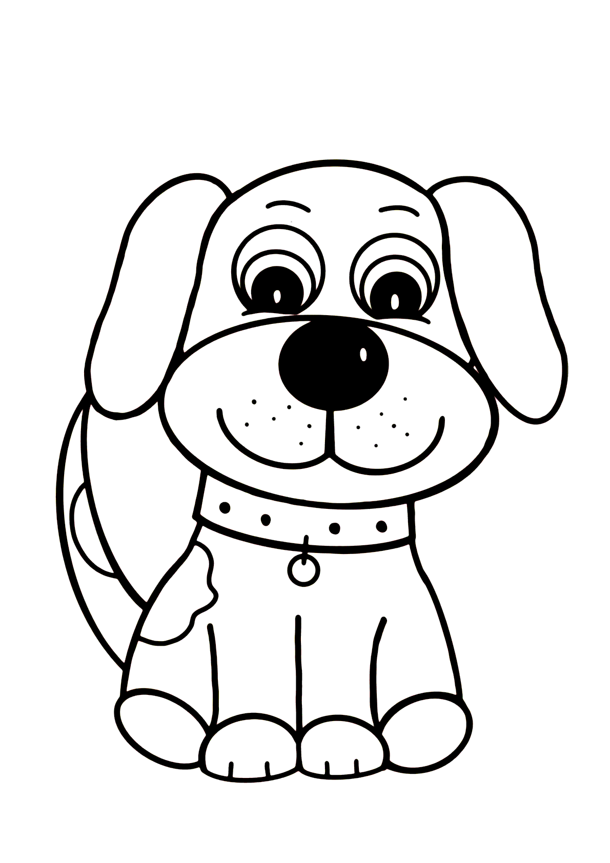 Desenho de Cachorro para Colorir