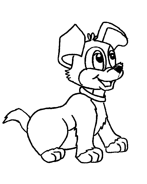 Desenho de Cachorro para Colorir