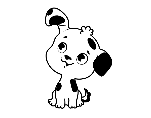 Desenho de Cachorro para Colorir